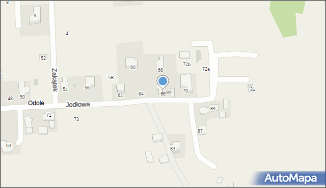 Narama, Jodłowa, 66, mapa Narama