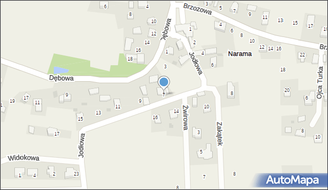 Narama, Jodłowa, 7, mapa Narama