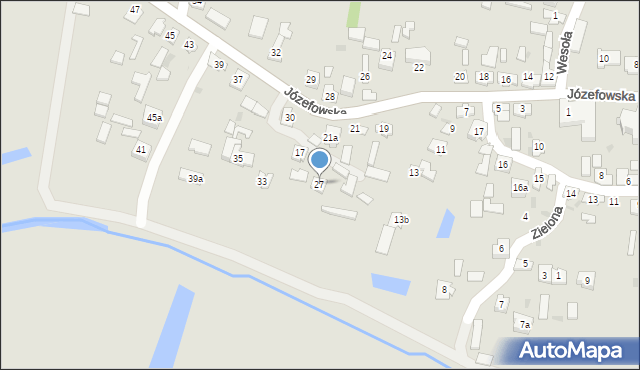 Narol, Józefowska, 27, mapa Narol