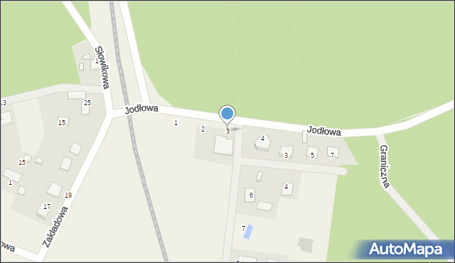 Nowa Wieś Wielka, Jodłowa, 3, mapa Nowa Wieś Wielka