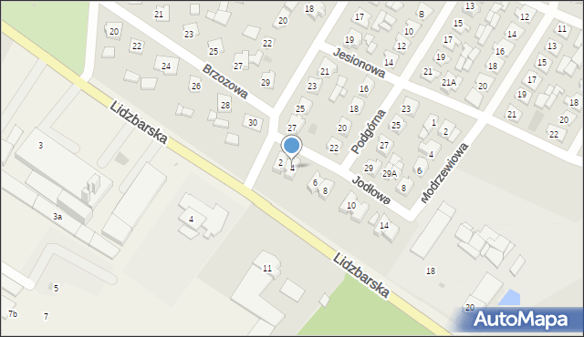 Nowe Miasto Lubawskie, Jodłowa, 4, mapa Nowe Miasto Lubawskie