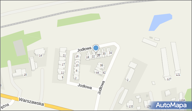 Nowe Opole, Jodłowa, 24, mapa Nowe Opole