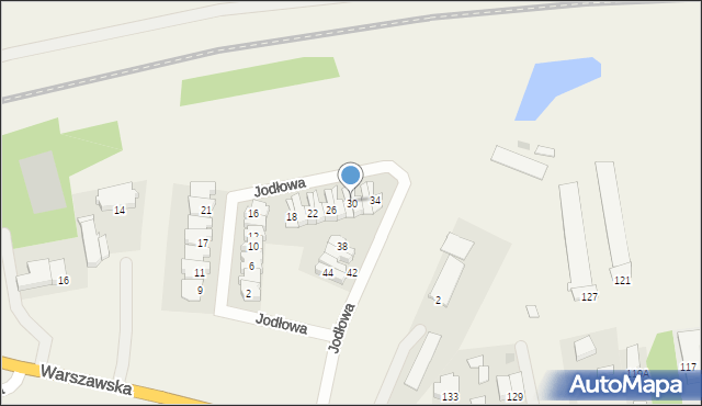 Nowe Opole, Jodłowa, 30, mapa Nowe Opole