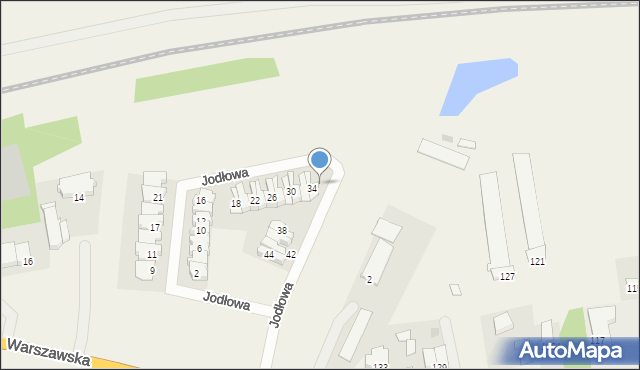 Nowe Opole, Jodłowa, 36, mapa Nowe Opole