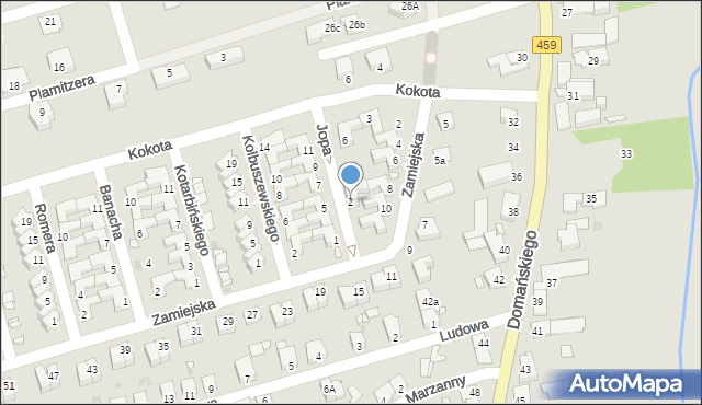 Opole, Jopa Franciszka, bp., 2, mapa Opola