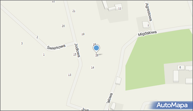 Osiedle Poznańskie, Jodłowa, 16, mapa Osiedle Poznańskie