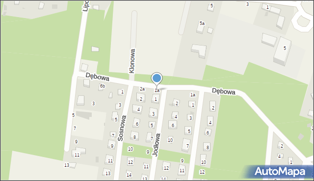 Osolin, Jodłowa, 1a, mapa Osolin