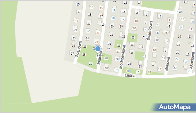 Osolin, Jodłowa, 27, mapa Osolin