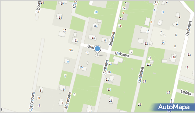 Osowiec, Jodłowa, 16, mapa Osowiec