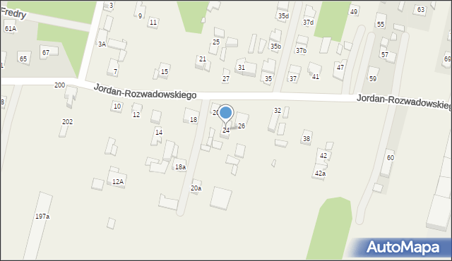 Ossów, Jordan-Rozwadowskiego, gen., 24, mapa Ossów