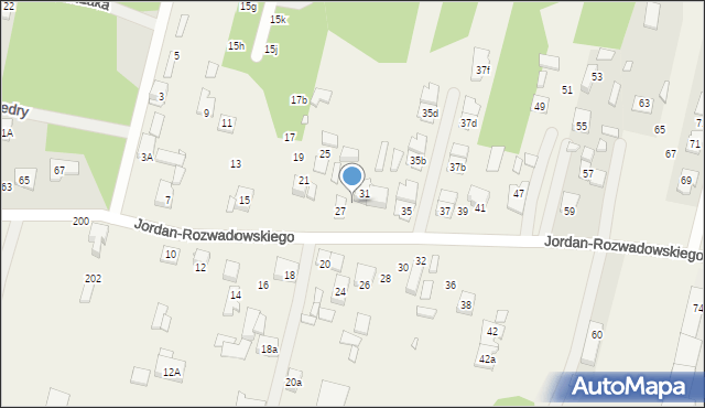 Ossów, Jordan-Rozwadowskiego, gen., 29, mapa Ossów