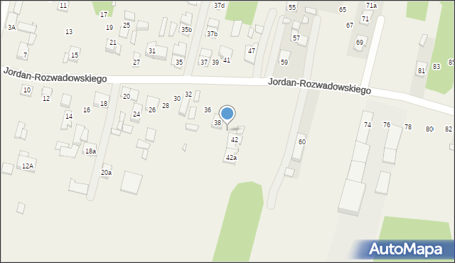 Ossów, Jordan-Rozwadowskiego, gen., 40, mapa Ossów