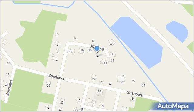 Owczegłowy, Jodłowa, 14, mapa Owczegłowy