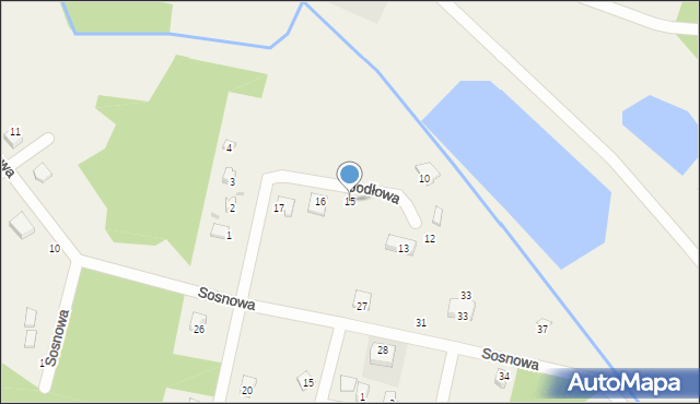 Owczegłowy, Jodłowa, 15, mapa Owczegłowy