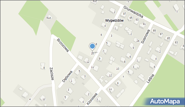 Padew Narodowa, Jodłowa, 10, mapa Padew Narodowa