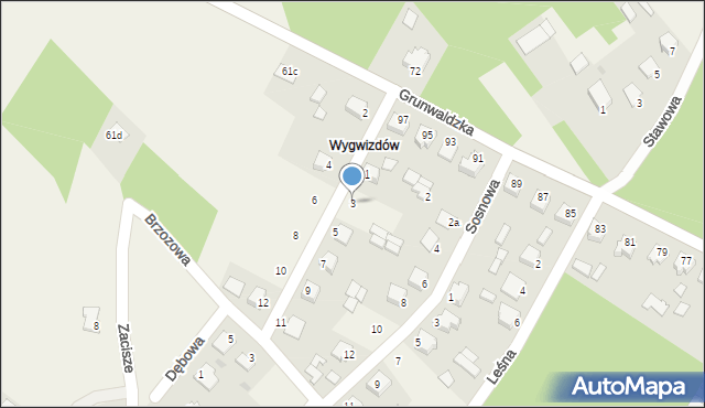 Padew Narodowa, Jodłowa, 3, mapa Padew Narodowa