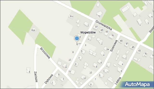 Padew Narodowa, Jodłowa, 6, mapa Padew Narodowa