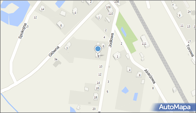 Paniowice, Jodłowa, 8, mapa Paniowice