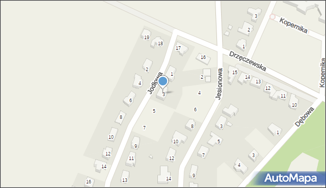 Piaski, Jodłowa, 3, mapa Piaski