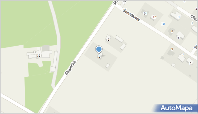 Piotrowice, Jodłowa, 1, mapa Piotrowice