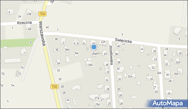 Płochocin, Józefowska, 37A, mapa Płochocin