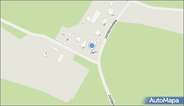 Płock, Jordanowska, 1aa, mapa Płock