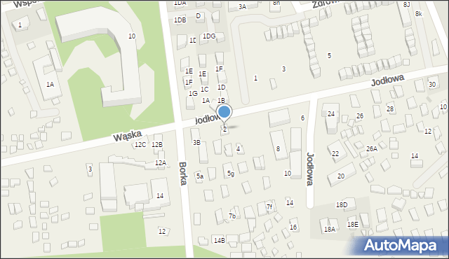 Pobierowo, Jodłowa, 2, mapa Pobierowo