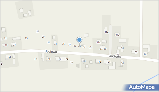 Polanka Wielka, Jodłowa, 41, mapa Polanka Wielka
