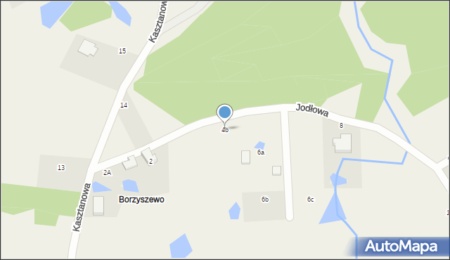 Pomlewo, Jodłowa, 4b, mapa Pomlewo