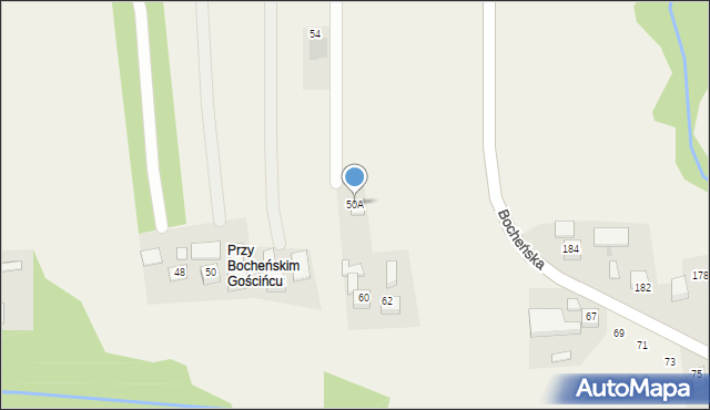 Poręba Spytkowska, Jodłowa, 50A, mapa Poręba Spytkowska