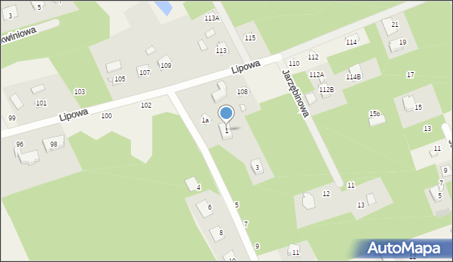 Potasze, Jodłowa, 1, mapa Potasze