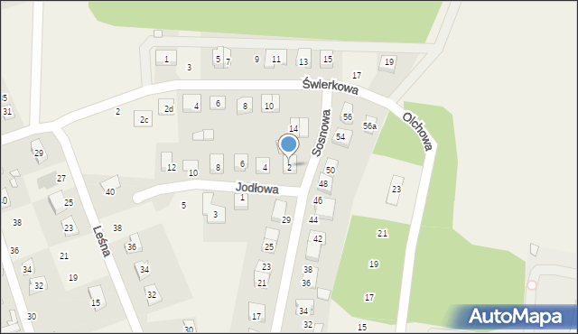 Promnice, Jodłowa, 2, mapa Promnice