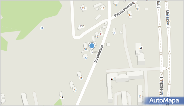 Radom, Józefowska, 7, mapa Radomia