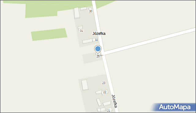 Raszelki, Józefka, 25, mapa Raszelki