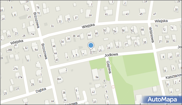 Reda, Jodłowa, 11, mapa Reda