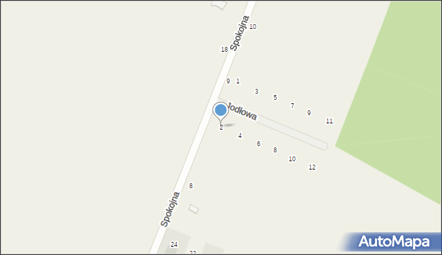 Rogalin, Jodłowa, 2, mapa Rogalin