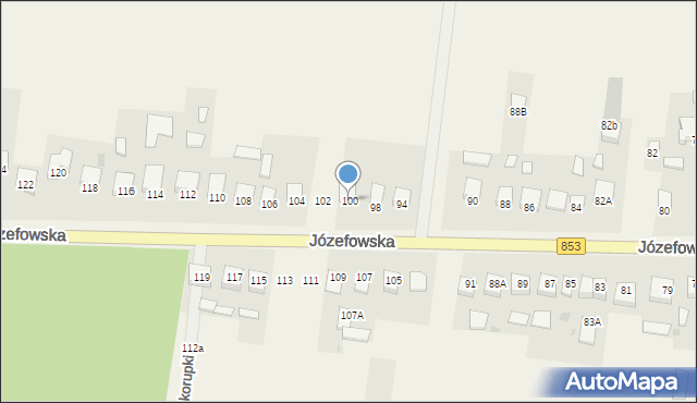 Rogóźno, Józefowska, 100, mapa Rogóźno