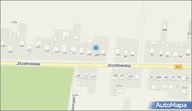 Rogóźno, Józefowska, 106, mapa Rogóźno