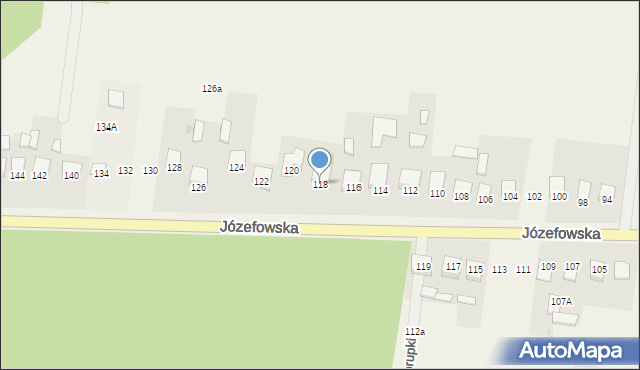 Rogóźno, Józefowska, 118, mapa Rogóźno