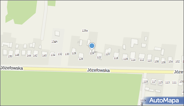 Rogóźno, Józefowska, 124, mapa Rogóźno