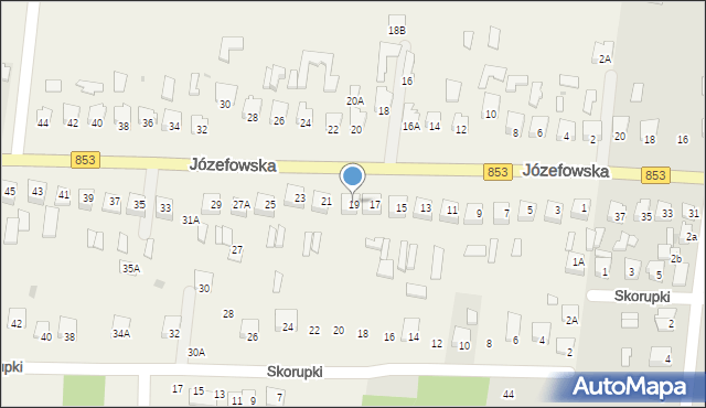 Rogóźno, Józefowska, 19, mapa Rogóźno