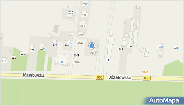 Rogóźno, Józefowska, 198, mapa Rogóźno