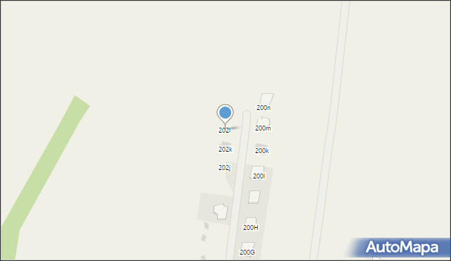 Rogóźno, Józefowska, 202l, mapa Rogóźno