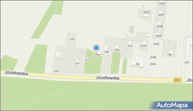Rogóźno, Józefowska, 210, mapa Rogóźno