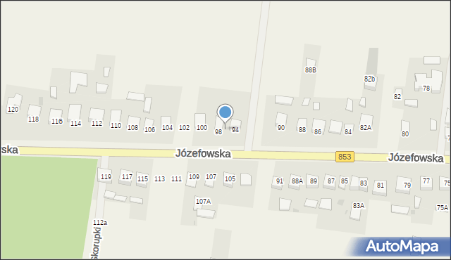 Rogóźno, Józefowska, 96, mapa Rogóźno