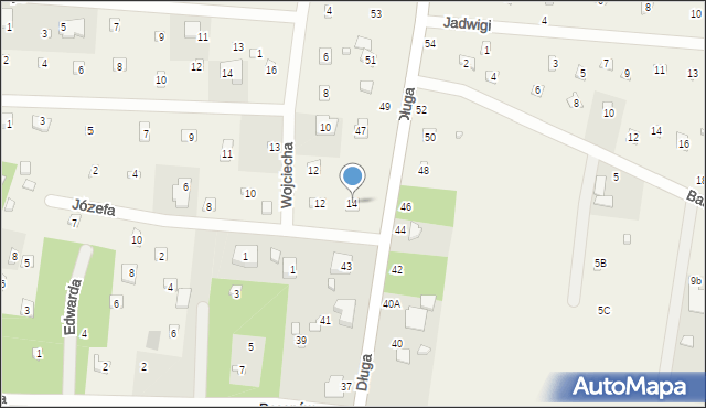 Rosanów, Józefa, 14, mapa Rosanów