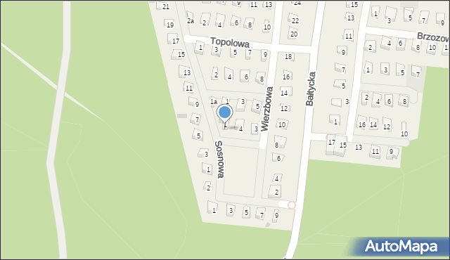 Rowy, Jodłowa, 2, mapa Rowy