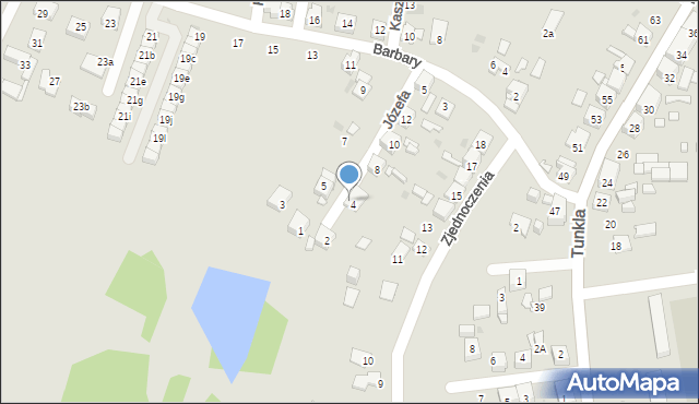 Ruda Śląska, Józefa, 6A, mapa Rudy Śląskiej