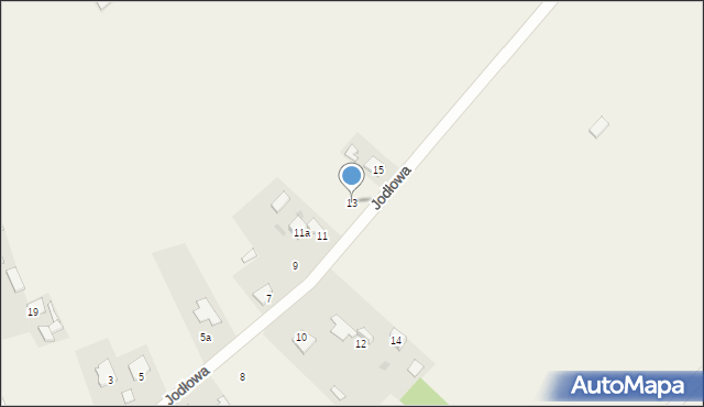 Ruda Wielka, Jodłowa, 13, mapa Ruda Wielka
