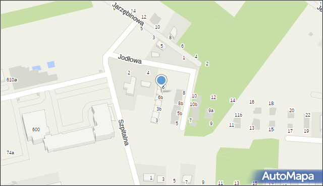 Rudna Mała, Jodłowa, 6a, mapa Rudna Mała